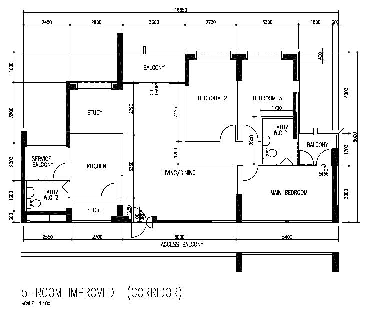 UNIQUE HDB 5-Room Improved from Bedok blk 140 (121 sqm) 5-Room Improved from Bedok blk 140 (121 sqm)